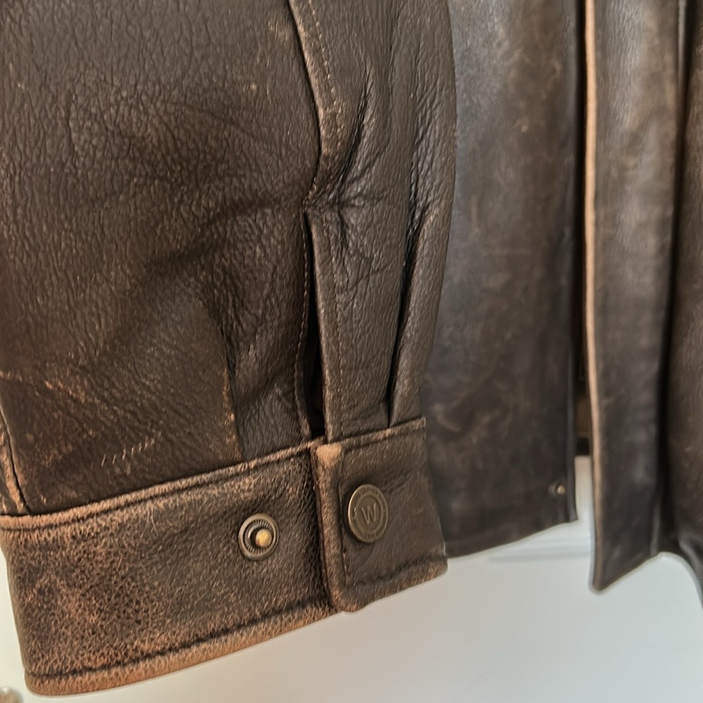 Vintage Wilsons Leather Brown Leather Jacket XL Thinsulate Removable Lining - Picture 4 of 16